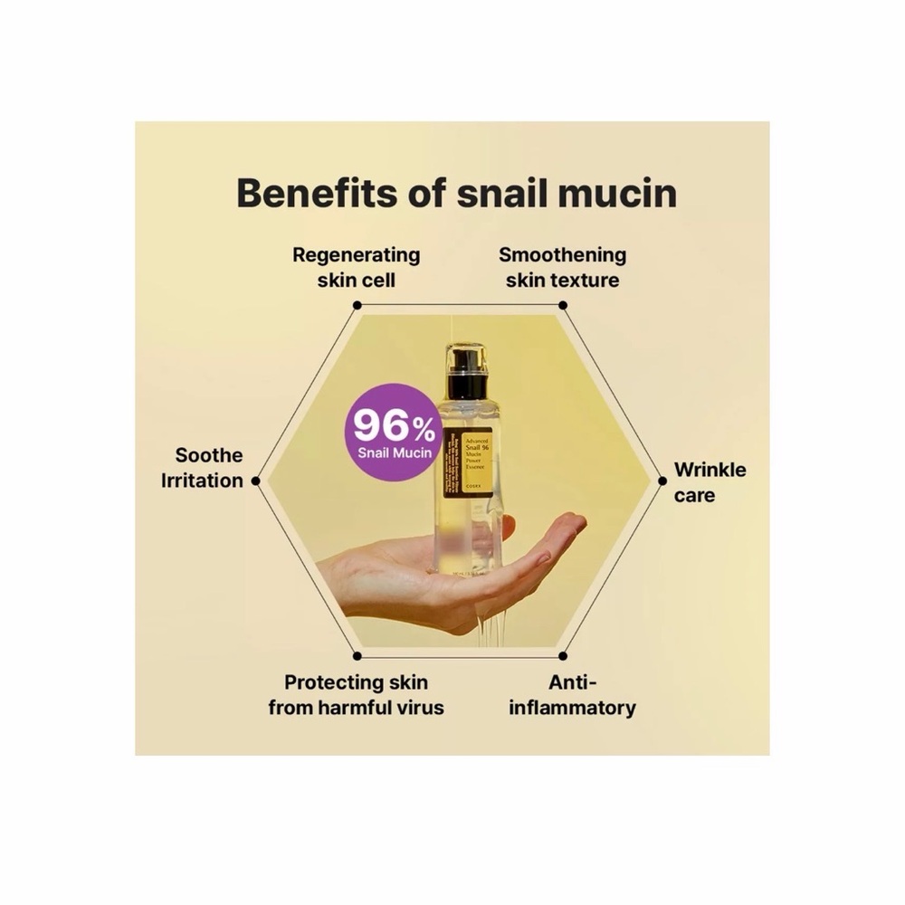 COSRX Advanced Snail 96 Mucin Power Essence - White and Yellow - Picture 3 of 9